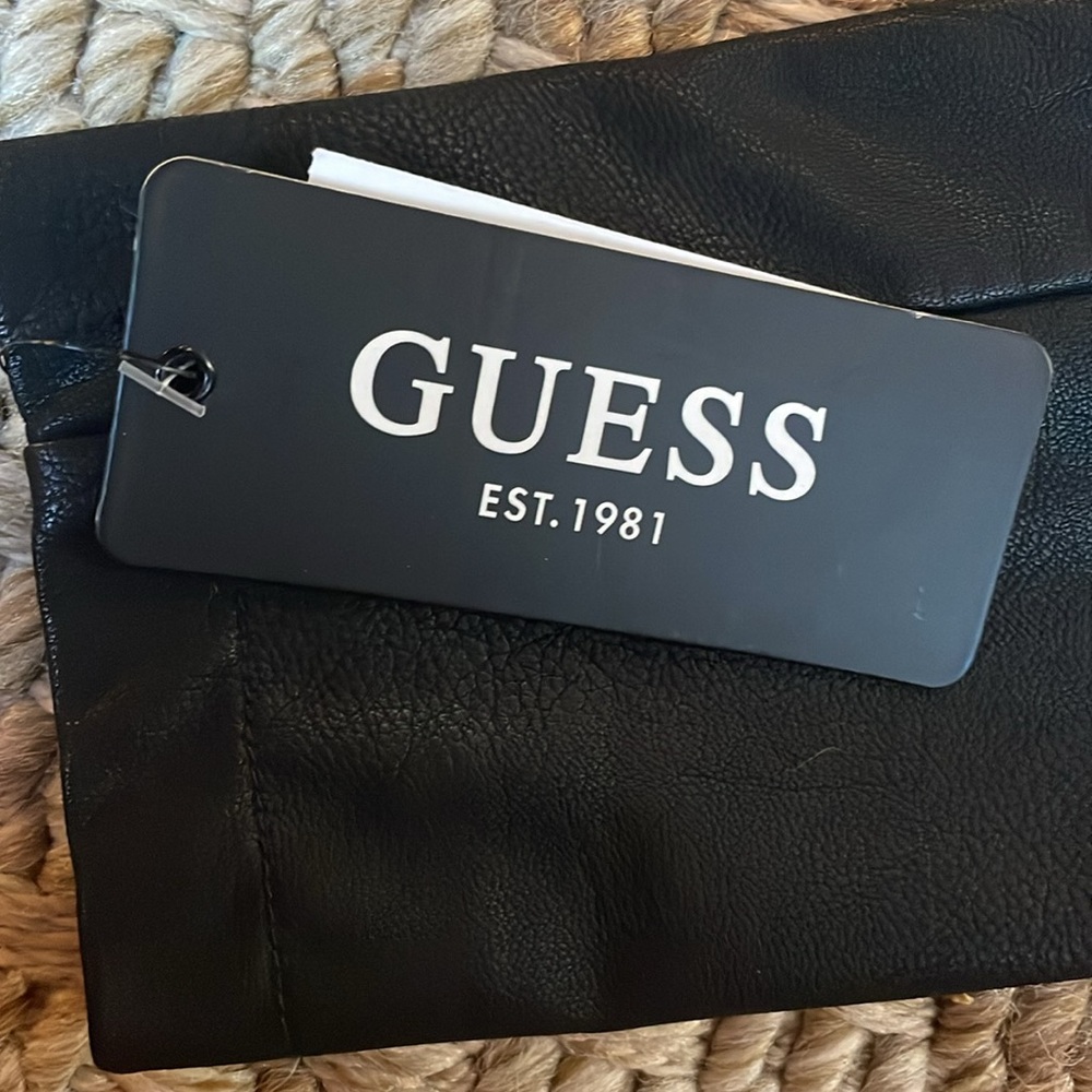 Guess Faux Leather Asymmetrical Moto Jacket, Small - Picture 10 of 13